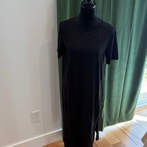 Modern Citizen Black Midi T-Shirt Dress